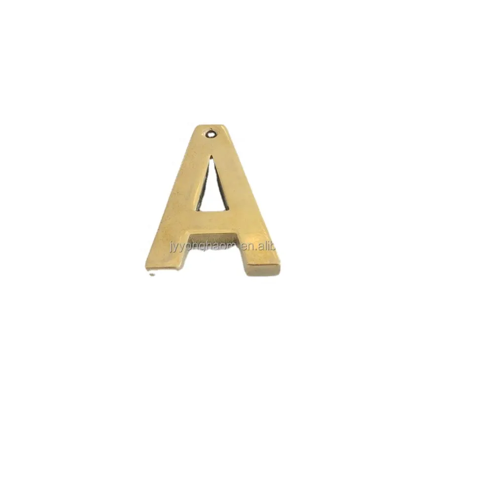 Custom design fashion metal pendant letter for jewelry