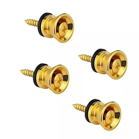 Bourrins de verrouillage de guitare dorés de remplacement, boutons de sangle de guitare en métal, verrous de sangle