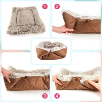 Lit pour chat en forme de canapé grattoir, marron, personnalisable, économique, faible MOQ, vente en gros, confortable et chaud, pour animaux de compagnie, en vrac