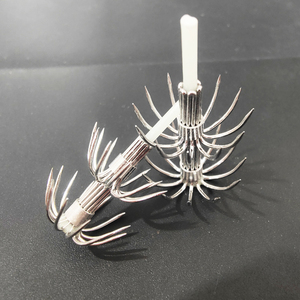 Số lượng lớn đôi thép không gỉ 12 móng vuốt mực ô móc thép gai miễn phí câu cá Móc Biển Móc Câu Cá - Product Image 3