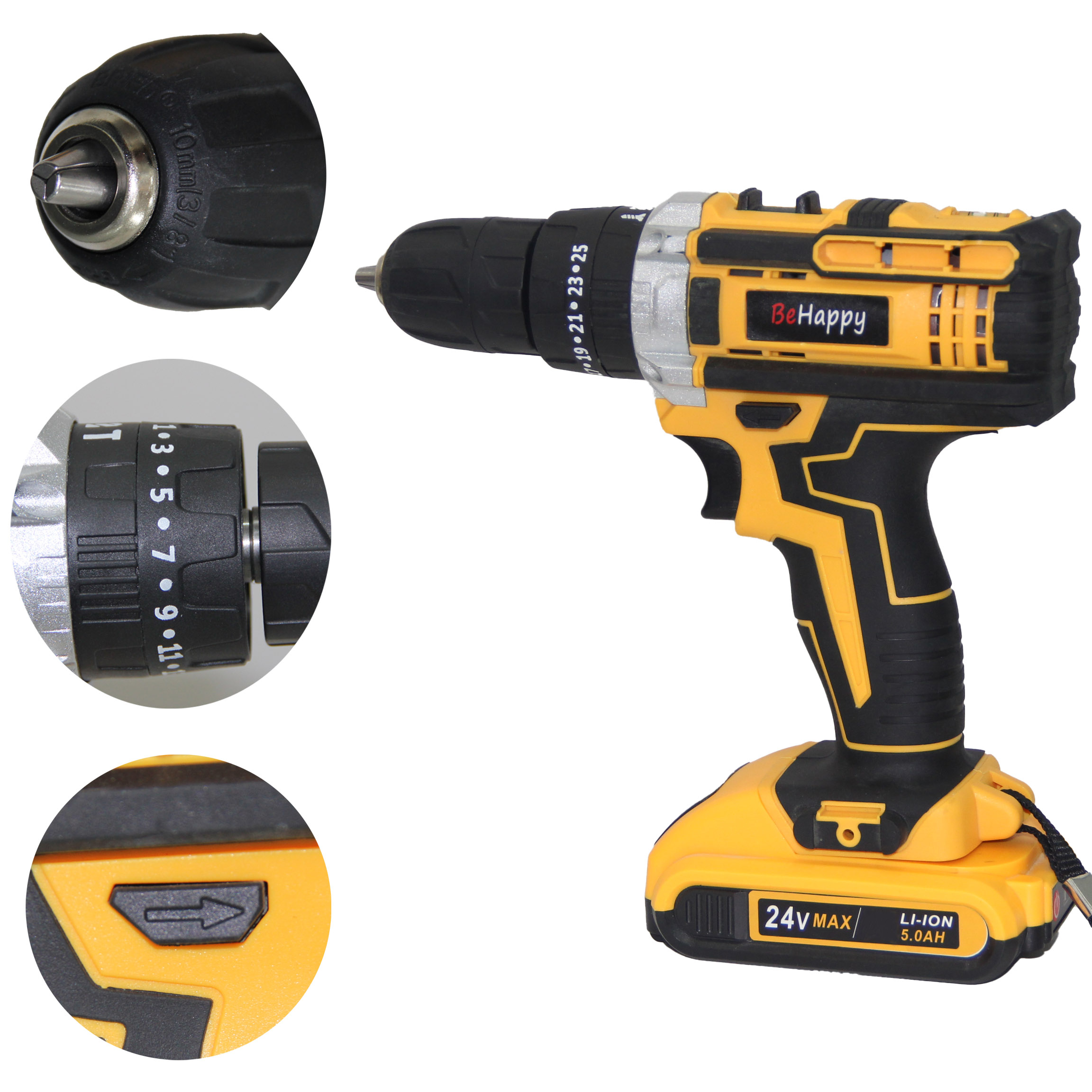 Cordless Drill 1500W Electric Hand Drill Tools for DIY 1150rpm Brushless Power Tool