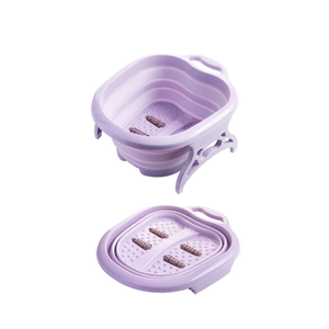 Bañera Portátil para Spa de Pies, Cubo de Masaje para Remojo, Bañera de Plástico para Masaje de Pies, Lavabo para Pies, Bañera de Masaje -10 Rosa, Morado y Verde - Product Image 3