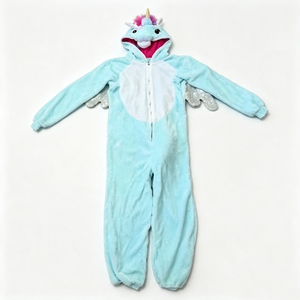 Kigurumi licorne ailée personnalisé, pyjama une pièce licorne, costume licorne en peluche - Product Image 4