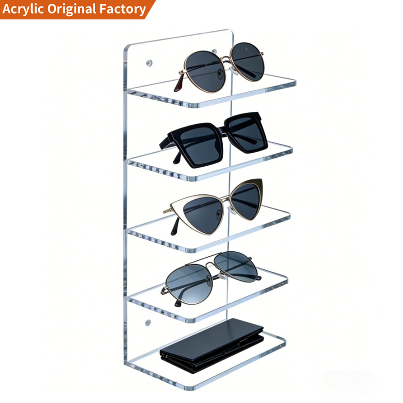 Custom 6 Row Acrylic Glasses Display
