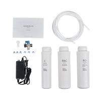 Filtre à eau RO sans réservoir, gain de place, 400G, débit élevé, purificateur à osmose inverse 4 étapes pour une eau potable saine