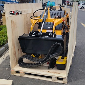 Tassa inclusa <span class=keywords><strong>piccola</strong></span> Skid Steer HAVTEK 360 Versatile Mini Skid Steer Loader con accessori per rastrelli per l'abbellimento - Product Image 1