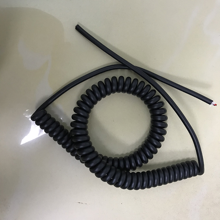 Oem Fabriek 2 3 4 5 6 7 8 Core Tpu Pur Lente Draad Opgerolde 5Core 0.75mm2 Spiraal Kabel