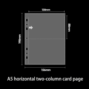 A5 PP Transparente 11-Loch A4 Dokumentenhüllen Aktenordner Broschüren-Taschen Blattschutzhüllen <span class=keywords><strong>JSF</strong></span> Marke - Product Image 4