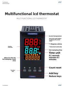 Thông minh hiển thị kỹ thuật số LCD Điều khiển nhiệt độ ts400 48*96 nhiệt độ và thời gian đếm tích hợp nhiệt 220V - Product Image 3
