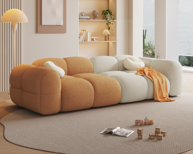 Dareko Simply Modern Two-tone Sofa Living Room Sofas for Living Room Office Sofa Set Living Room Furniture