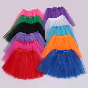 Atacado 3 Camadas Meninas Tutu Saia Fofo Princesa Ballet Tutu Menina Saia