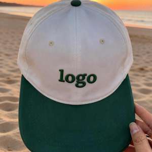 Gorras de Béisbol de Alta Calidad de Dos Tonos, Gorra de Béisbol de Lona de 6 Paneles, Estilo Deportivo, Gorras de Béisbol Personalizadas con Logotipo Bordado - Product Image 1