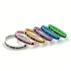 Pulseras de Silicona Impresas en Negro, Pulsera de Goma que Brilla en la Oscuridad con Logotipo Personalizado - Product Image 5