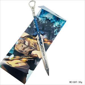3 Designs Hot New 15.5cm Sung Jin Woo Anime Metal Vintage Keychain Porte-clés personnalisé drôle pour adultes Porte-clés de voiture pour hommes - Product Image 4