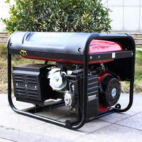 Générateur d'électricité portable à essence 4 temps BISON (CHINE) BS6500 5 kW, 110/220 V, 24 V CC, démarrage électrique