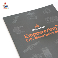 Brochure d'entreprise et rapport annuel sur mesure, sans bois, en papier offset et artistique, piqûre à cheval, avec marquage à chaud