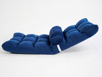 Chaise inclinable moderne Construction en mousse à mémoire de forme Chaise de sol confortable Enveloppé en cuir mousse respirant Refroidissement inclus