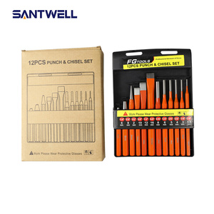 12PCS Heavy Duty <b>Chisel</b> <b>Set</b> Cr-V Steel Wood & Stone <b>Chisels</b> with Wooden Handle for Carpentry Masonry - Product Image 4