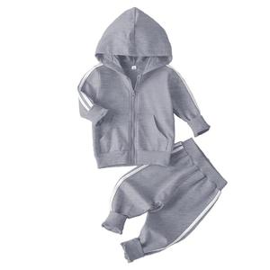 Ensemble de survêtement personnalisé avec logo pour bébés et tout-petits, ensemble de sweat-shirt et pantalon de survêtement pour enfants, ensemble de sweat-shirts à fermeture éclair pour bébés garçons et filles, 1-15 ans - Product Image 5