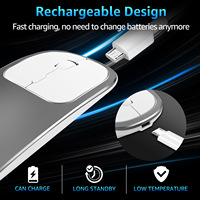 TASSO YCM-07 Mouse Optik Ergonomis Kanan Ultra Tipis Mini Nirkabel 2.4GHz dengan Daya Tahan Baterai Lama, 4 Tombol, Kabel USB Tipe-C