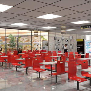 Juego de Mesa y Sillas Personalizadas de Fábrica OEM, Diseño Ergonómico Fácil de Limpiar para Uso en Restaurantes de Comida Rápida como KFC y McDonald's - Product Image 6