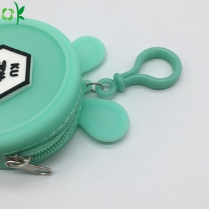 OKSILICONE Cute <b>Mini</b> Silicone Zipper Handbag Reusable for Girls Kids With Custom Character Silicone Rubber <b>Backpack</b> Coin Purse - Product Image 4