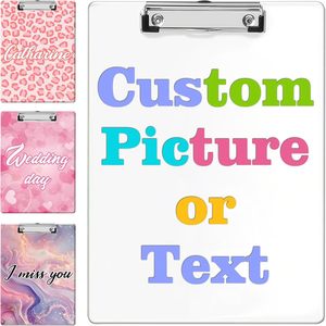 Portapapeles Acrílico Personalizado A4 con Nombre, para Enfermeras, Maestros, Niños, Entrenadores, Bodas, Accesorio Decorativo Bonito, Hecho en China - Product Image 2