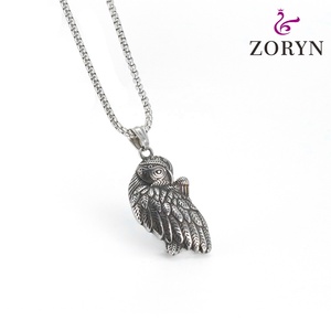 Pendentif Spartan Athéna en Acier Inoxydable, Motif Clé Grecque, Bouclier et Lance, Bijou de Mode Vintage en Acier Titane pour Hommes - Product Image 5