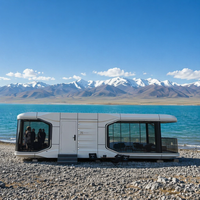 Maison préfabriquée modulaire de luxe portable 1150mm*330mm*330mm, design moderne, capsule spatiale