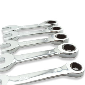 Clé à cliquet à extrémité cannelée combinée en acier CRV Clé métrique DIY Grade OEM Support personnalisé - Product Image 5