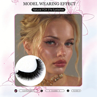 Faux cils en vison synthétique 5D, 18 mm, 10 paires, faits main, effet naturel, design tendance