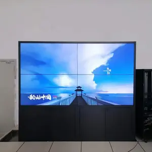 Penjualan langsung dari pabrik layar peraga dinding 49 inci 55 inci layar sambungan lcd 3X3 4X4 pengendali video layar iklan pintar