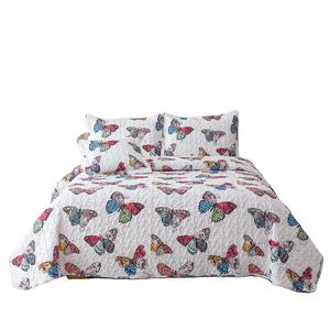 Juego de colcha doble de patrón abstracto <span class=keywords><strong>para</strong></span> <span class=keywords><strong>niñas</strong></span>, colchas de 3 piezas de Homes con técnica de retazos de relleno de poliéster - Product Image 1