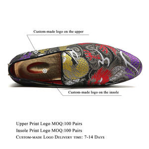 Chaussures de smoking brodées à bout pointu pour hommes et femmes, grandes tailles 37-48, mocassins décontractés, chaussures de mariage A5881 - Product Image 3