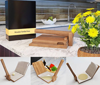 Rouleau à pâtisserie de cuisine classique écologique fait à la main et planches à pâtisserie marque personnalisable pour les crêpes de tarte aux boulettes de tortilla