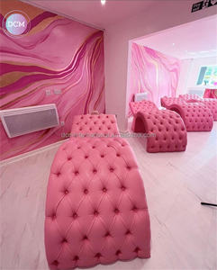 ترف الوردي توبر سبا الوجه الجمال التايلاندي سرير لاش منحنية لصالون التجميل - Product Image 2