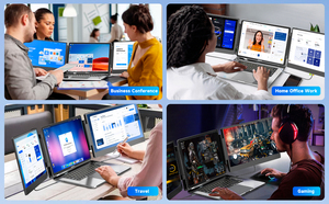 S3 14 ''Màn hình di động cho máy tính xách tay 1080P Full HD IPS Bảng điều chỉnh tirple Màn hình hiển thị Win Mac Máy tính xách tay màn hình Extender cho máy tính xách tay - Product Image 6