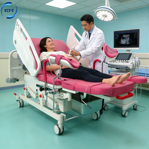 Lit d'opération électrique <span class=keywords><strong>pour</strong></span> examens chirurgicaux, traitements gynécologiques, table d'obstétrique électrique - Product Image 1