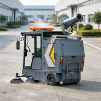 Balayeuse routière électrique autopropulsée ZMT E-70 G26, robuste, avec canon à eau pour l'entretien des pistes d'aéroport
