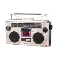 Enregistreur de cassettes vintage rétro en fer modèle 558, accessoire de photographie, décoration radio nostalgique pour les magasins et les bars