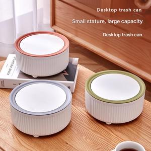Minimalist Desktop Trash <b>Bin</b> Compact Tabletop Garbage Can for Office <b>Bedroom</b> Kitchen Makeup and Desk Organizer - Product Image 2