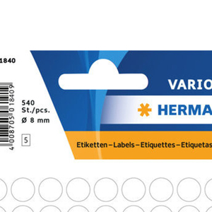 Paquete de 21 Puntos de Marcación Blancos, Diámetro 8mm, Cantidad de Etiquetas por Hoja 108, Cantidad (984910049058) - Product Image 2