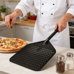 <span class=keywords><strong>Pelle</strong></span> à <span class=keywords><strong>pizza</strong></span> en aluminium perforée antiadhésive, moderne, commerciale, détachable, avec manche long de 60 à 150 cm, outils de cuisson pour <span class=keywords><strong>pizza</strong></span> - Product Image 2
