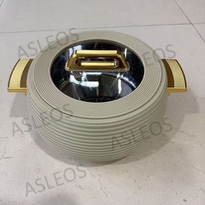 YJM9345A Capacity 3-4-5L Factory Hot Sale Luxury Food <strong>Warmer</strong> Set Golden Food <strong>Warmer</strong> Sets of 3 Round Casserole Set - Product Image 5