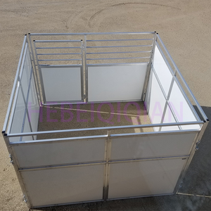 <span class=keywords><strong>Box</strong></span> de stockage <span class=keywords><strong>pour</strong></span> <span class=keywords><strong>chevaux</strong></span> portables <span class=keywords><strong>en</strong></span> métal galvanisé à chaud à installation rapide, panneaux de <span class=keywords><strong>box</strong></span> préfabriqués <span class=keywords><strong>pour</strong></span> extérieur avec porte à charnières personnalisée - Product Image 6