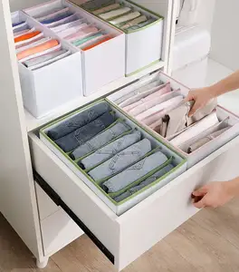 7 Gitter Jean Kleidung Veranstalter Kleider schrank Schrank Korb Jeans Kleider schrank Kleidung Organisatoren