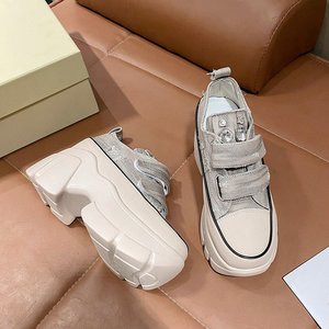 Nuevas Zapatillas Deportivas de Lona con Plataforma para Mujer, Otoño/Primavera/Verano, Moda Casual, para Caminar al Aire Libre, que Aumentan la Estatura - Product Image 4