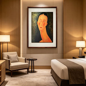 Custom Metal <strong>Framed</strong> Amedeo Modigliani Portrait <strong>Canvas</strong> <strong>Print</strong> Abstract Vintage Wall Art for Home Living Room Bedroom Decor - Product Image 5