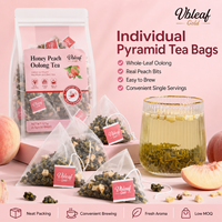 Teh Bahan Alami Total dengan Potongan Buah Persik Kering Teh Kesehatan 1kg Vbleaf Gold Loose Tea Bulk