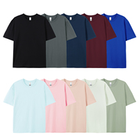 T-shirt personnalisé en coton 100% 220 g/m², impression numérique DTG, encre blanche, transfert thermique, commande en gros, tee-shirt d'équipe
